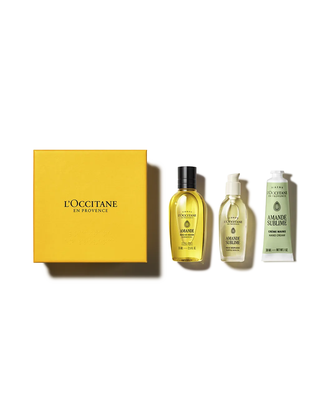 Presente Travel Size Amande Sublime: Banho, Firmeza e Hidratação